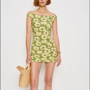 Reformation Lia Knit Dress in Lovebird